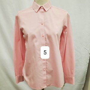 Foxcroft chambray pink size 8 top